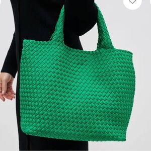 Emerald Woven Tote Bag